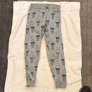 Tea Collection Gray Ice Cream Print Joggers